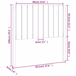 VidaXL 818854 headboard/footboard Black - Additional view 6