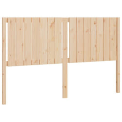 vidaXL Bed Headboard Home Bedroom Decorative Bed Header Panel Solid Wood Pine - brown, 165.5 x 4 x 100 cm