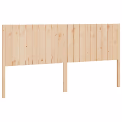 vidaXL Bed Headboard Home Bedroom Decorative Bed Header Panel Solid Wood Pine - brown, 185.5 x 4 x 100 cm - Additional view 2