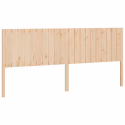 vidaXL Bed Headboard Home Bedroom Decorative Bed Header Panel Solid Wood Pine - brown, 205.5 x 4 x 100 cm - Additional view 2