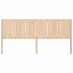 vidaXL Bed Headboard Home Bedroom Decorative Bed Header Panel Solid Wood Pine - brown, 205.5 x 4 x 100 cm - Additional view 3