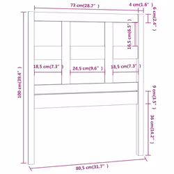 VidaXL 818897 headboard/footboard Grey - Additional view 6