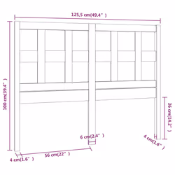 VidaXL 818914 headboard/footboard Black - Additional view 6