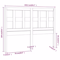 VidaXL 818934 headboard/footboard Black - Additional view 6
