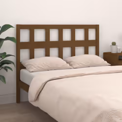 vidaXL Bed Headboard Home Bedroom Decorative Bed Header Panel Solid Wood Pine - honey brown, 185.5 x 4 x 100 cm - Additional view 3