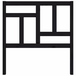 VidaXL 818954 headboard/footboard Black