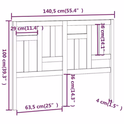 VidaXL 818965 headboard/footboard - Additional view 6