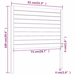 VidaXL 818995 headboard/footboard - Additional view 6