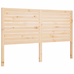vidaXL Bed Headboard Home Bedroom Decorative Bed Header Panel Solid Wood Pine - brown, 141 x 4 x 100 cm - Additional view 2