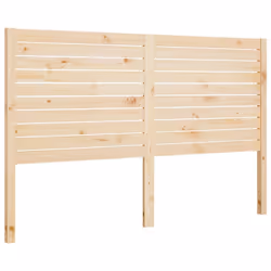 vidaXL Bed Headboard Home Bedroom Decorative Bed Header Panel Solid Wood Pine - brown, 146 x 4 x 100 cm - Additional view 2