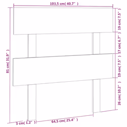 VidaXL 819058 headboard/footboard Brown - Additional view 6