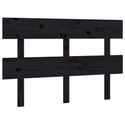 vidaXL Solid Wood Pine Bed Headboard Wooden Bed Header Multi Colours/Sizes - black, 144 x 3 x 81 cm - Additional view 2