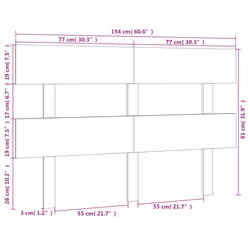 VidaXL 819078 headboard/footboard Brown - Additional view 6