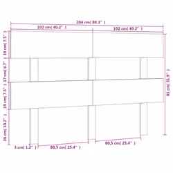 VidaXL 819091 headboard/footboard White - Additional view 6