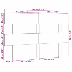 VidaXL 819092 headboard/footboard Grey - Additional view 6