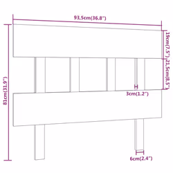 VidaXL 819103 headboard/footboard Brown - Additional view 6