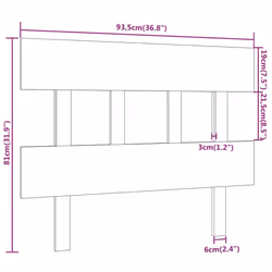 VidaXL 819104 headboard/footboard Black - Additional view 6