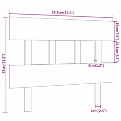 VidaXL 819107 headboard/footboard Grey - Additional view 6