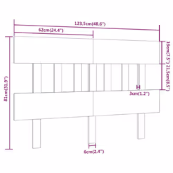 VidaXL 819111 headboard/footboard White - Additional view 6