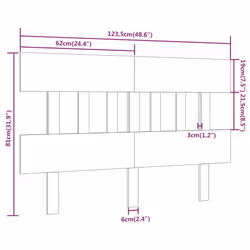 VidaXL 819113 headboard/footboard Brown - Additional view 6