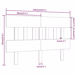 VidaXL 819118 headboard/footboard Brown - Additional view 6