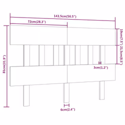 VidaXL 819122 headboard/footboard Grey - Additional view 6