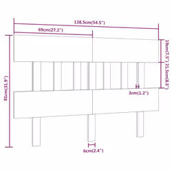 VidaXL 819124 headboard/footboard Black - Additional view 6