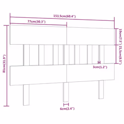 VidaXL 819131 headboard/footboard White - Additional view 6