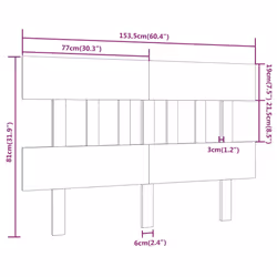 VidaXL 819132 headboard/footboard Grey - Additional view 6