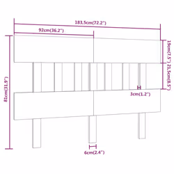 VidaXL 819138 headboard/footboard Brown - Additional view 6