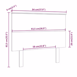 VidaXL 819151 headboard/footboard White - Additional view 6