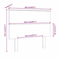 VidaXL 819156 headboard/footboard White - Additional view 6