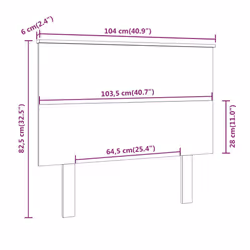 VidaXL 819157 headboard/footboard Grey - Additional view 6