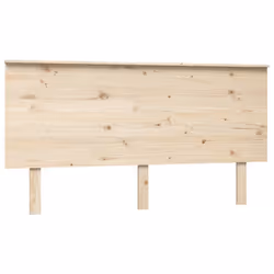 vidaXL Bed Headboard Home Bedroom Decorative Bed Header Panel Solid Wood Pine - brown, 154 x 6 x 82.5 cm - Additional view 2