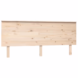 vidaXL Bed Headboard Home Bedroom Decorative Bed Header Panel Solid Wood Pine - brown, 184 x 6 x 82.5 cm - Additional view 2