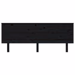vidaXL Bed Headboard Home Bedroom Decorative Bed Header Panel Solid Wood Pine - black, 204 x 6 x 82.5 cm - Additional view 3