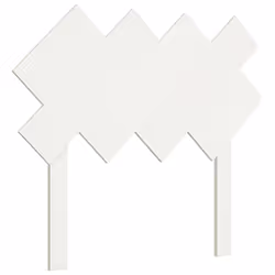 VidaXL 819201, White, Pinewood, 920 mm, 81 cm, 30 mm