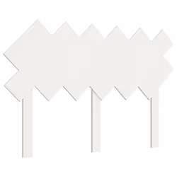 VidaXL 819211, White, Pinewood, 1225 mm, 80.5 cm, 30 mm