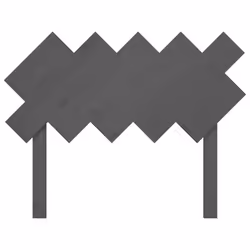 VidaXL 819212 headboard/footboard Grey - Additional view 4