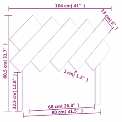 VidaXL 819212 headboard/footboard Grey - Additional view 6