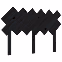 VidaXL 819214, Black, Pinewood, 1225 mm, 80.5 cm, 30 mm