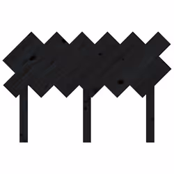 VidaXL 819214 headboard/footboard Black - Additional view 4