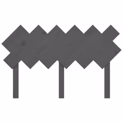 VidaXL 819217 headboard/footboard Grey - Additional view 4