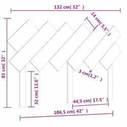 VidaXL 819217 headboard/footboard Grey - Additional view 6