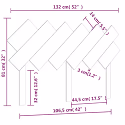 VidaXL 819219 headboard/footboard Black - Additional view 6