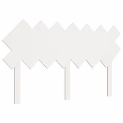 VidaXL 819231, White, Pinewood, 1595 mm, 80.5 cm, 30 mm