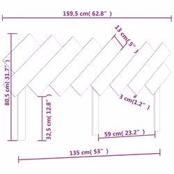 VidaXL 819233 headboard/footboard Brown - Additional view 6