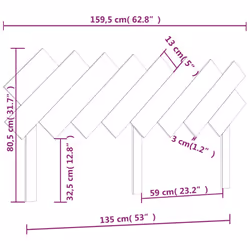 VidaXL 819237 headboard/footboard Grey - Additional view 6