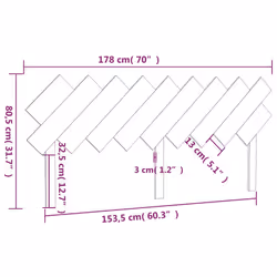 VidaXL 819238 headboard/footboard Brown - Additional view 6