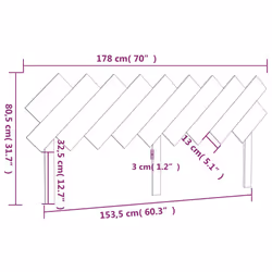 VidaXL 819239 headboard/footboard Black - Additional view 6